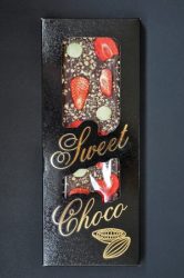 Sweet Choco Eper-Szárított Kandírozott Citrom, citrom csokipasztilla 100g